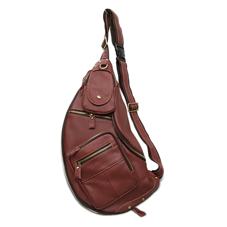 Vintage Men's Genuine Leather Crossbody Bag