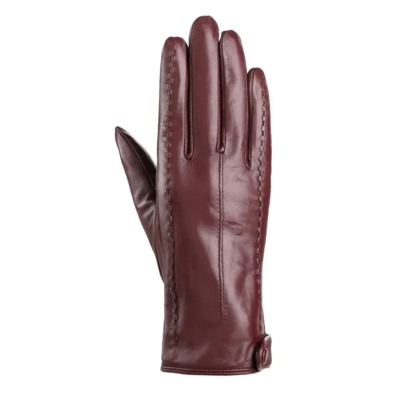 Women's Winter Thickened Leather Touchscreen Gloves