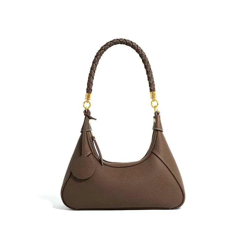 Women's Cowhide Texture Underarm Bag