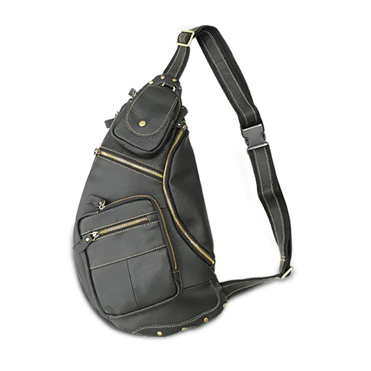 Vintage Men's Genuine Leather Crossbody Bag
