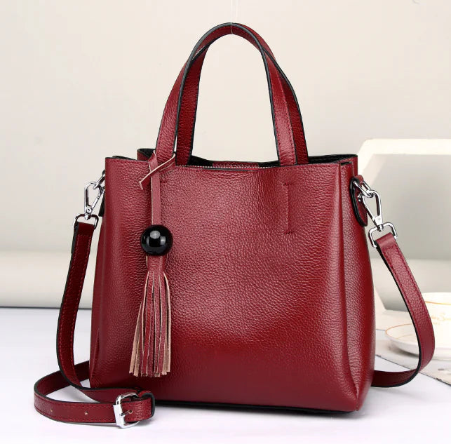Oil Wax Leather Crossbody Bag - Genuine Leather Women’s Bag