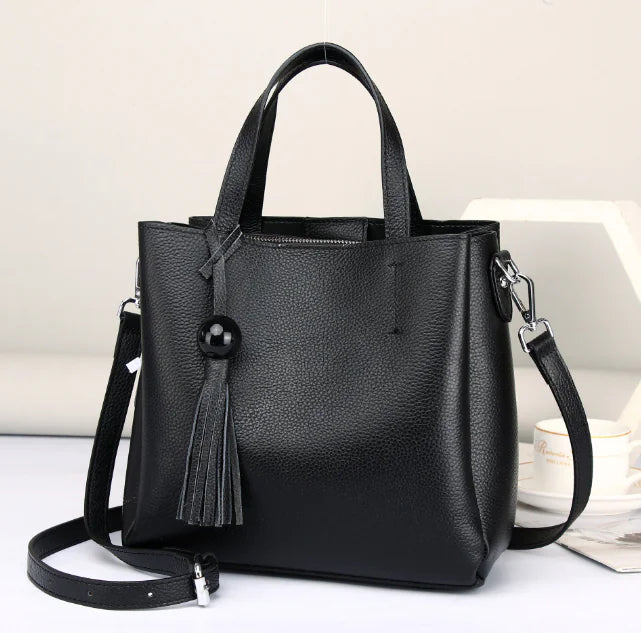 Oil Wax Leather Crossbody Bag - Genuine Leather Women’s Bag