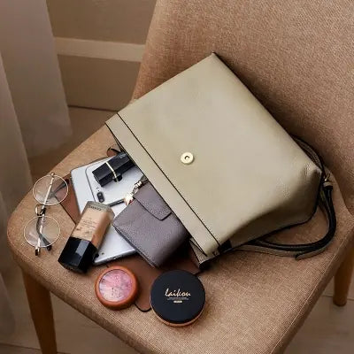 Genuine Leather Women's Handbag and Crossbody Tote