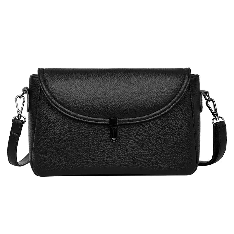 Chic Sophisticate: Retro-Inspired Leather Crossbody Bag