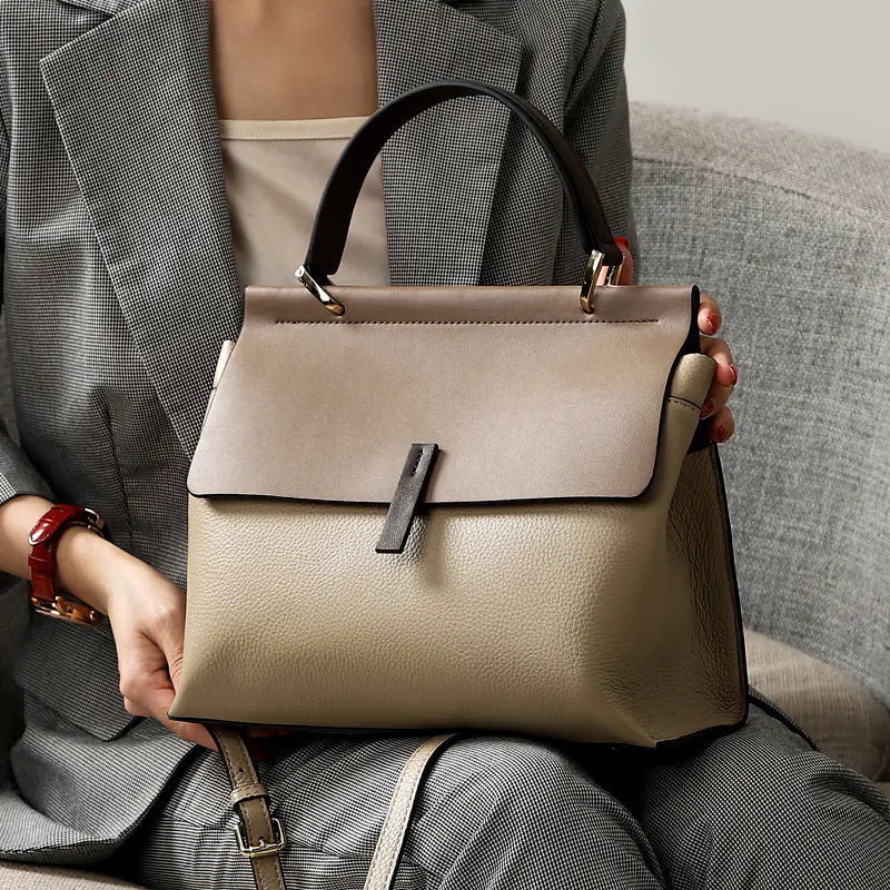 Genuine Leather Women's Handbag and Crossbody Tote