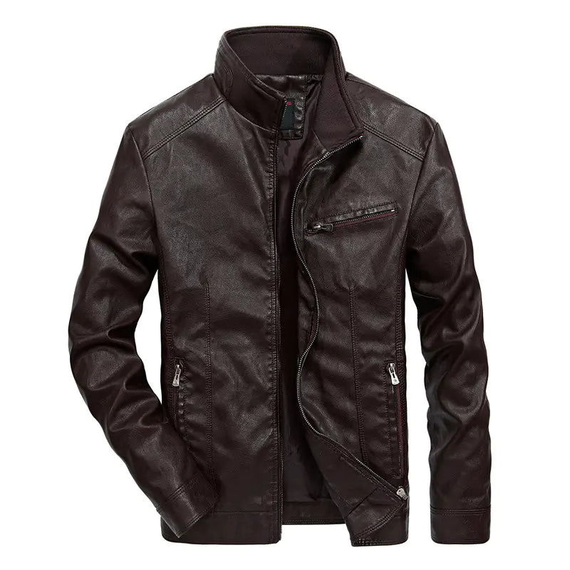 Men's Thin Leather Jacket - Spring & Autumn Style