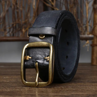 Vintage Style Genuine Leather Belt for Men