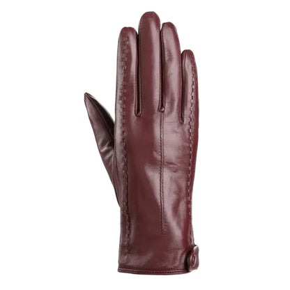 Women's Winter Thickened Leather Touchscreen Gloves