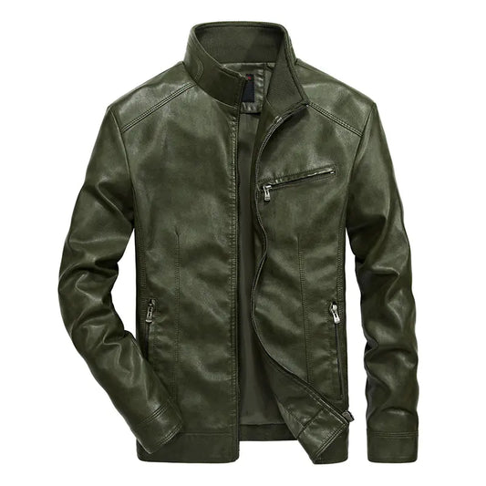 Men's Thin Leather Jacket - Spring & Autumn Style