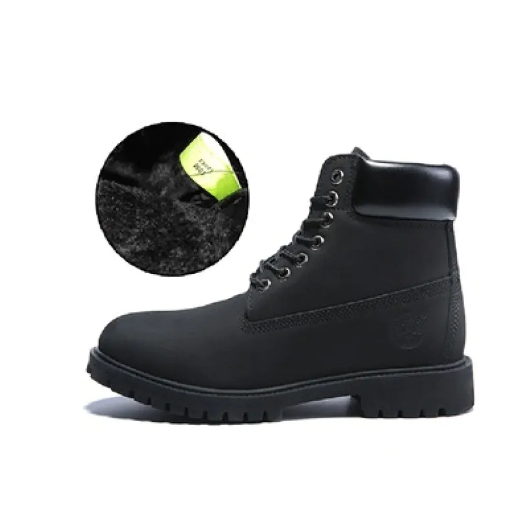 TF STAR Women's 6" Basic Contrast Collar Boot Work High Heel Lace Up Premium Waterproof Boots Shoes Outdoors