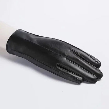 Women's Winter Touchscreen PU Leather Gloves