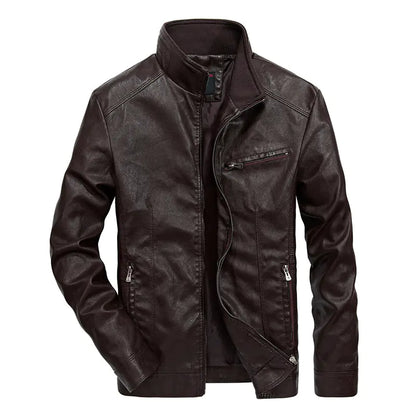 Men's Thin Leather Jacket - Spring & Autumn Style