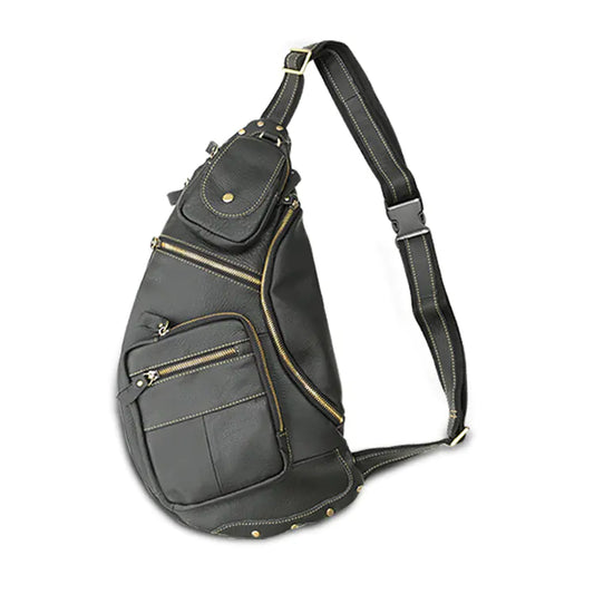 Vintage Men's Genuine Leather Crossbody Bag