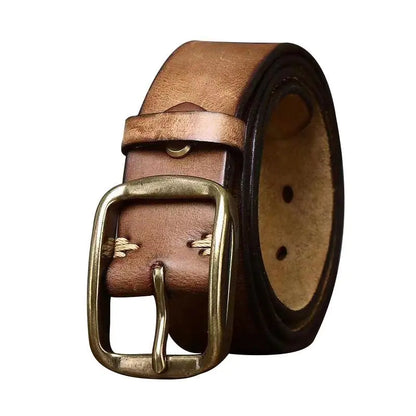 Vintage Style Genuine Leather Belt for Men