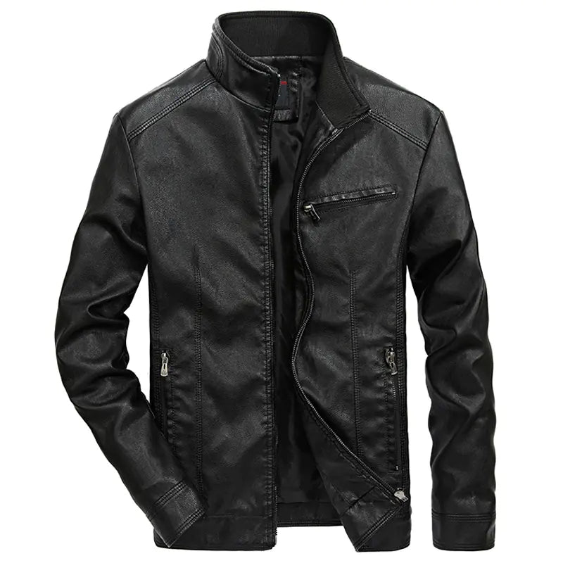 Men's Thin Leather Jacket - Spring & Autumn Style