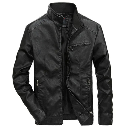 Men's Thin Leather Jacket - Spring & Autumn Style