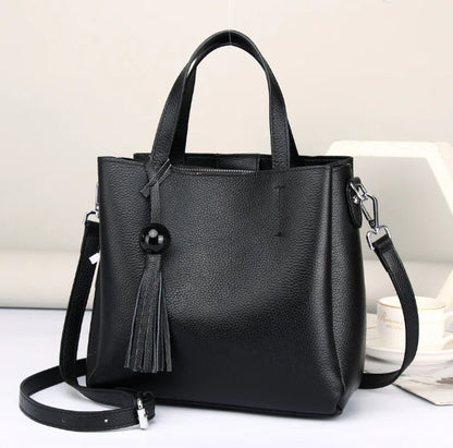 Oil Wax Leather Crossbody Bag - Genuine Leather Women’s Bag