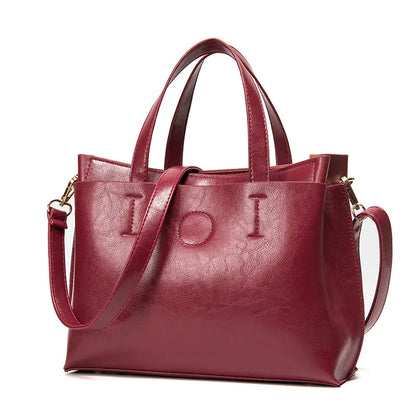 Oil Wax Leather Crossbody Bag - Genuine Leather Women’s Bag