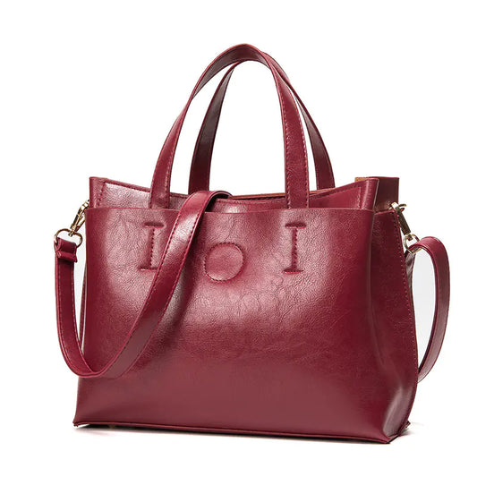 Oil Wax Leather Crossbody Bag - Genuine Leather Women’s Bag