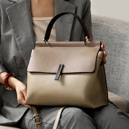 Genuine Leather Women's Handbag and Crossbody Tote