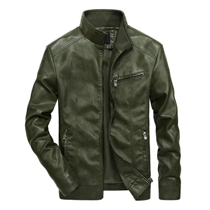 Men's Thin Leather Jacket - Spring & Autumn Style